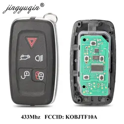 jingyuqin 315Mhz / 433Mhz 5Buttons Remote key Fob For Land Rover LR4 Range Rover Evoque Sport KOBJTF10A Control Key