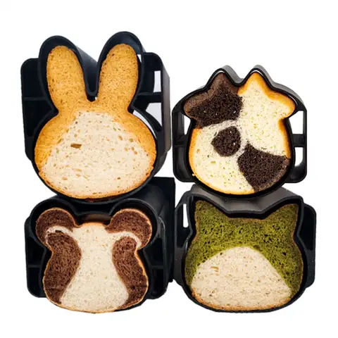 Baking toast mold cute animal shape toast cat head rabbit head cow head non-stick bread household oven bread baking tools