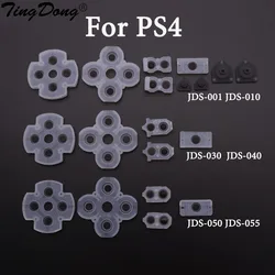 Tampons en caoutchouc de silicone conducteur pour manette Sony, PS4, PS5, 010, 020, JDS 001, 010, 030, JDM 050, 055, boutons Inter