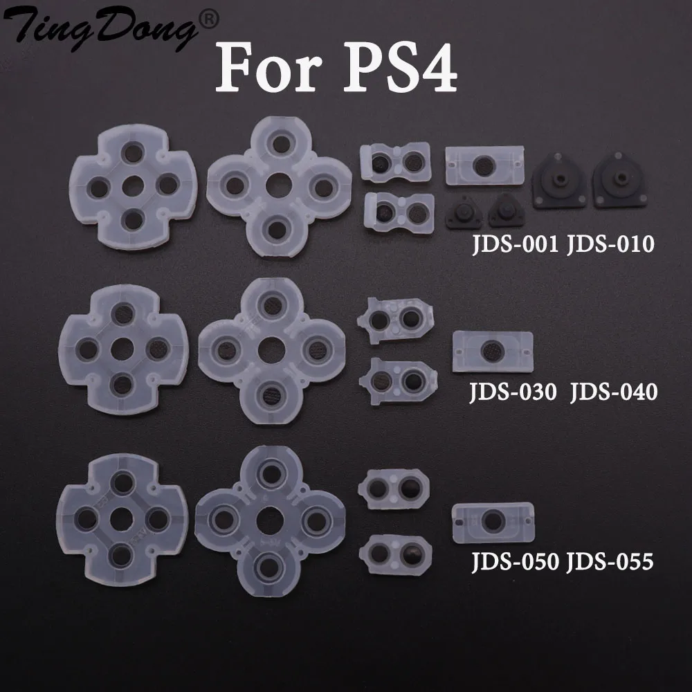 For Sony PS4 PS5 010 020 Controller JDS 001 010 030 JDM 050 055 Conductive Silicone Rubber Pads for PS4 L2 R2 Buttons