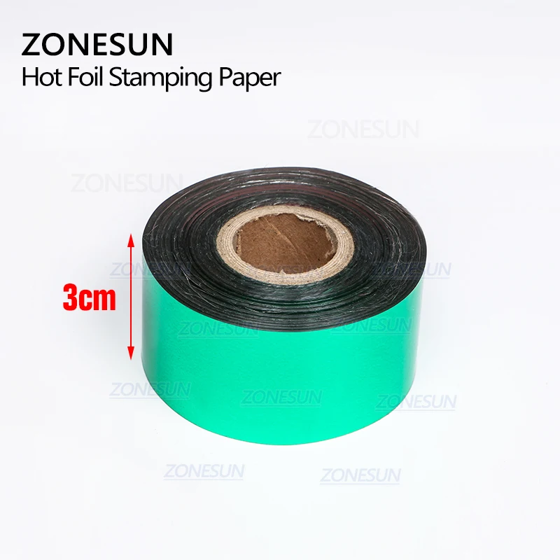 ZONESUN 3CM Heat Activated foil Hot Foil Rolls Hot Stamping Foil Paper Holographic Heat Transfer DIY Crafts