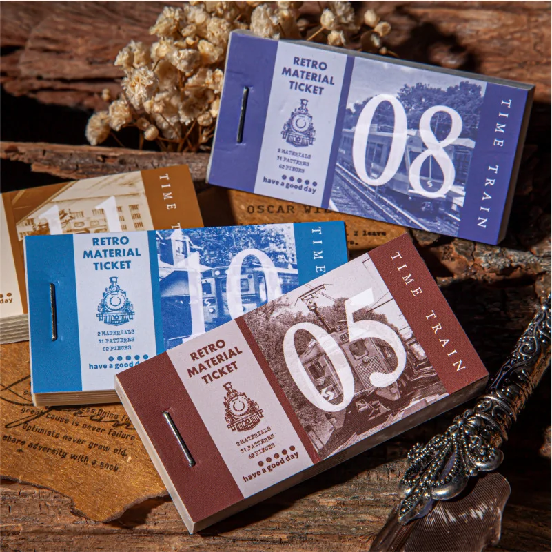 62pcs/lot Memo Pads Sticky Notes Time light train series Scrapbooking Stickers Office School stationery Notepad
