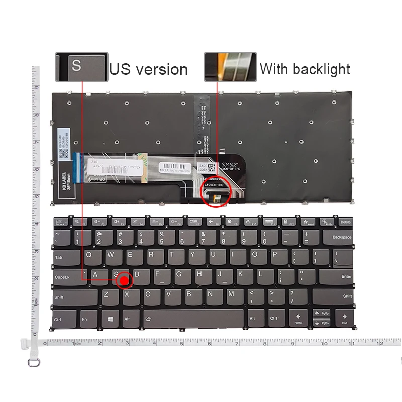 US/RU For Lenovo Air14 2020 14IIL 14ARE Pro 14ITL 2021 14IHU 14ALC V14 G2 ITL V14 G2 ALC K14 GEN1 K4E-ARE120 Laptop Keyboard