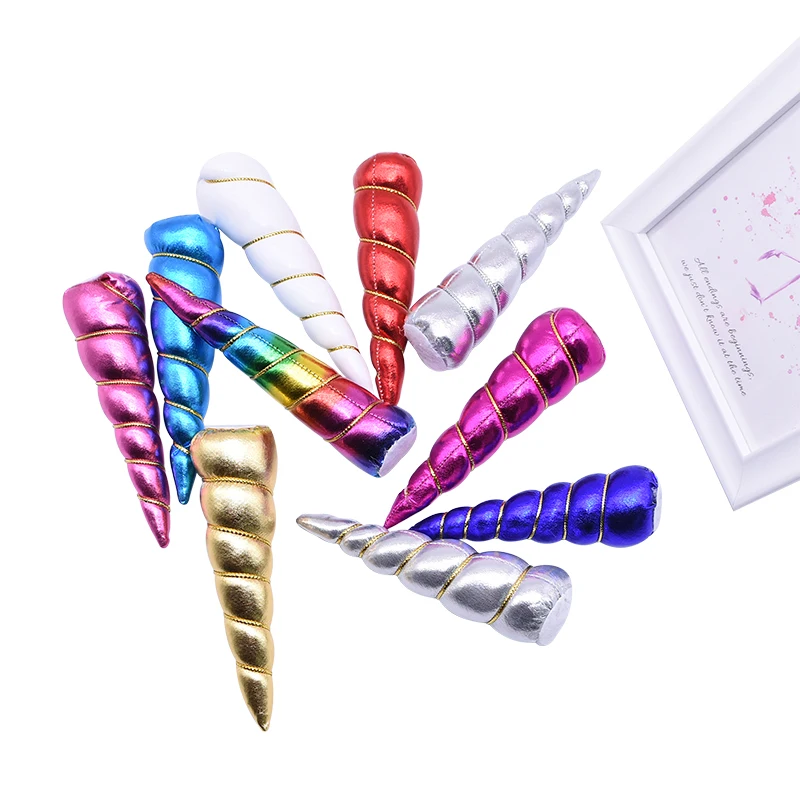 1/3/6pcs Unicorn Horn Hair Accessories Multicolor Headband Accessory No Hair Pin for Unicorn Theme Party Kids Favor Decorations