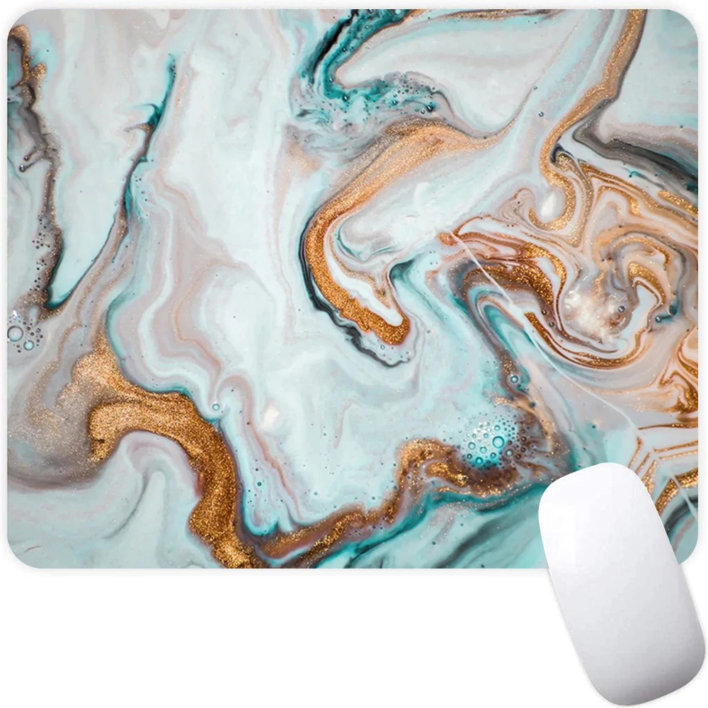 Small Gaming Mouse Pad Computer Mousepad PC Gamer Mouse Mat Laptop Mausepad Marble Textures Mouse Carpet Keyboard Mat Desk Pad