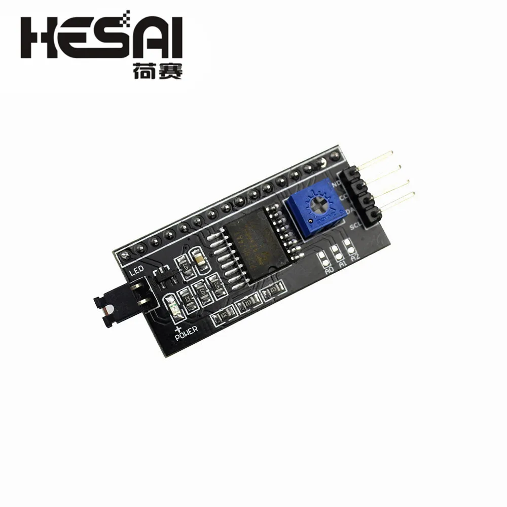 1602 Lcd Module Blauw/Geel Groen Scherm Met Iic/I2c 16X2 Lcd Backlight Module LCD-1602 + I2c Iic 5V Voor Arduino Diy Kit