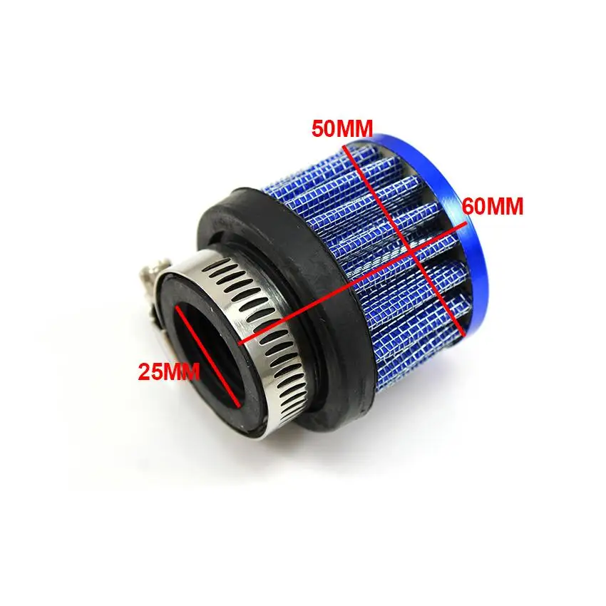 Universal 25mm Car Motor Cold Air Intake Filter Kit Vent Crankcase Breather Part Accessories