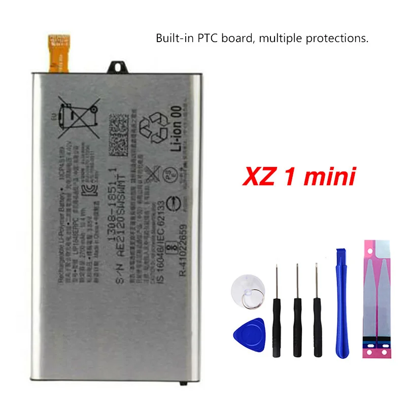 Original LIP1648ERPC Compact battery for Sony XPERIA XZ1 G8441XZ1mini 1308-1851 2700mAh