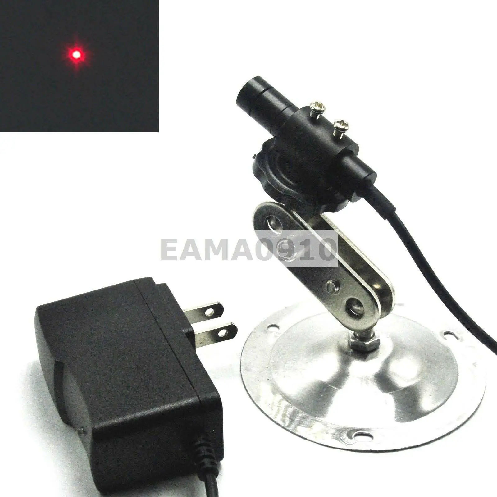 Focusable 650nm 20mW Dot Red Laser Light Diode Module 12x55mm w/Adapter & Holder