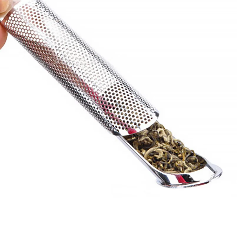 1PC fajka do tytoniu kształt ze stali nierdzewnej sitko do herbaty wielokrotnego użytku luźna zaparzaczka do herbat liściastych filtr do przypraw kubek do zawieszenia kawy Teaware