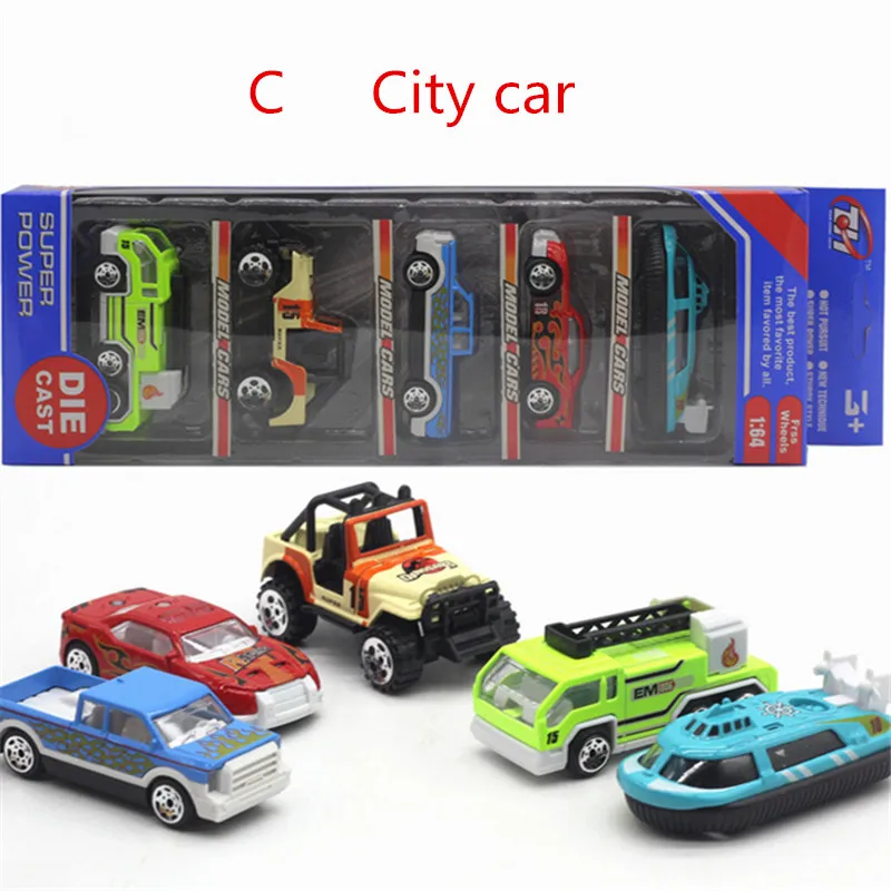 5pcs/set hot weels 1:64 Color mixing mini sports car racing car city Alloy Sliding car model oyuncak children kids toy boys gift