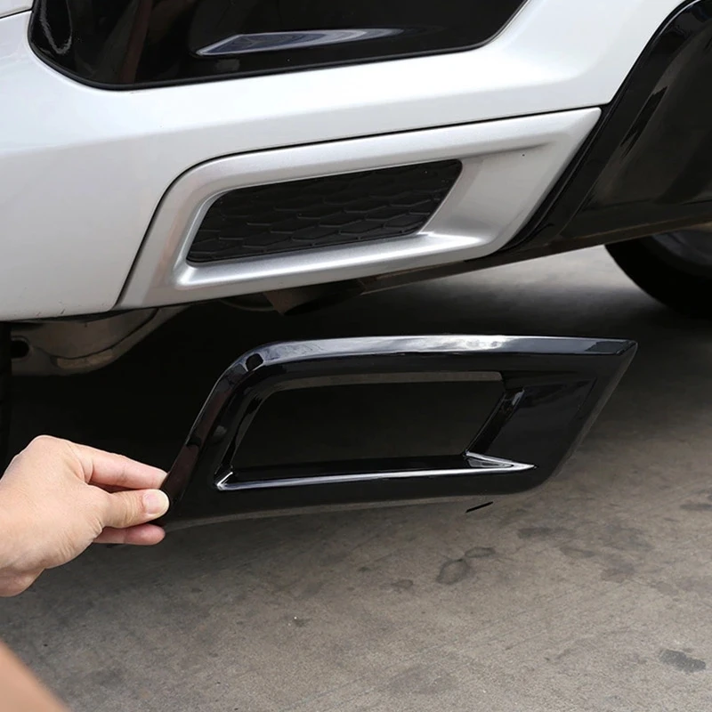 Car-Styling Exhaust Pipe Tail Trim Cover ABS Black for Land Rover Discovery Sport 2020 Rear Bumper Surround Decoration Accessory