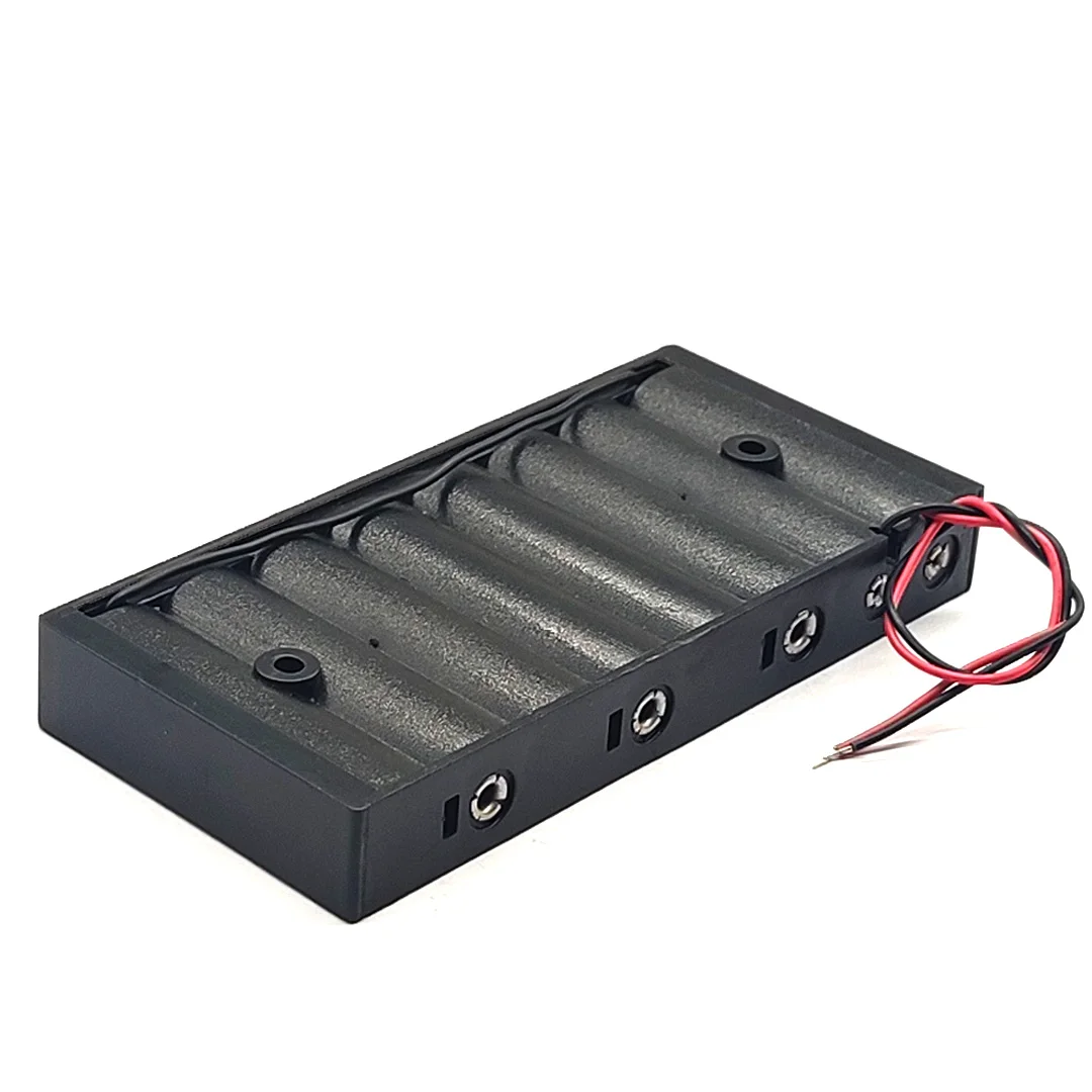 8AA Battery Holder 8 AA Battery Box Case AA Battery Storage Case 8 AA 12V Battery Case With Line DIY