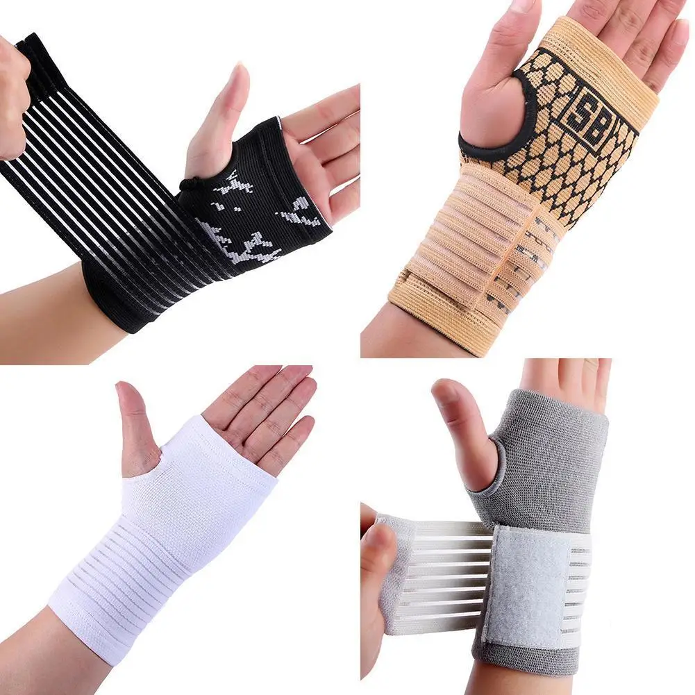 1Pcs Elastic Bandage Wrist Guard Support Arthritis Band Belt Outdoor Carpal Tunnel Hand Brace Accessories Sport Safety Wristband