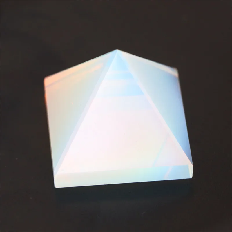 1PC Natural Opal Crystal Pyramid Quartz Healing Stone Chakra Reiki Crystal Point Home Decor Crafts Of Gem Stone