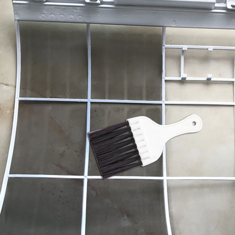4 Packs Air Conditioner Condenser Fin Cleaning Brush Refrigerator Coil Cleaning Whisk Brush Small Plastic Whisk Brush