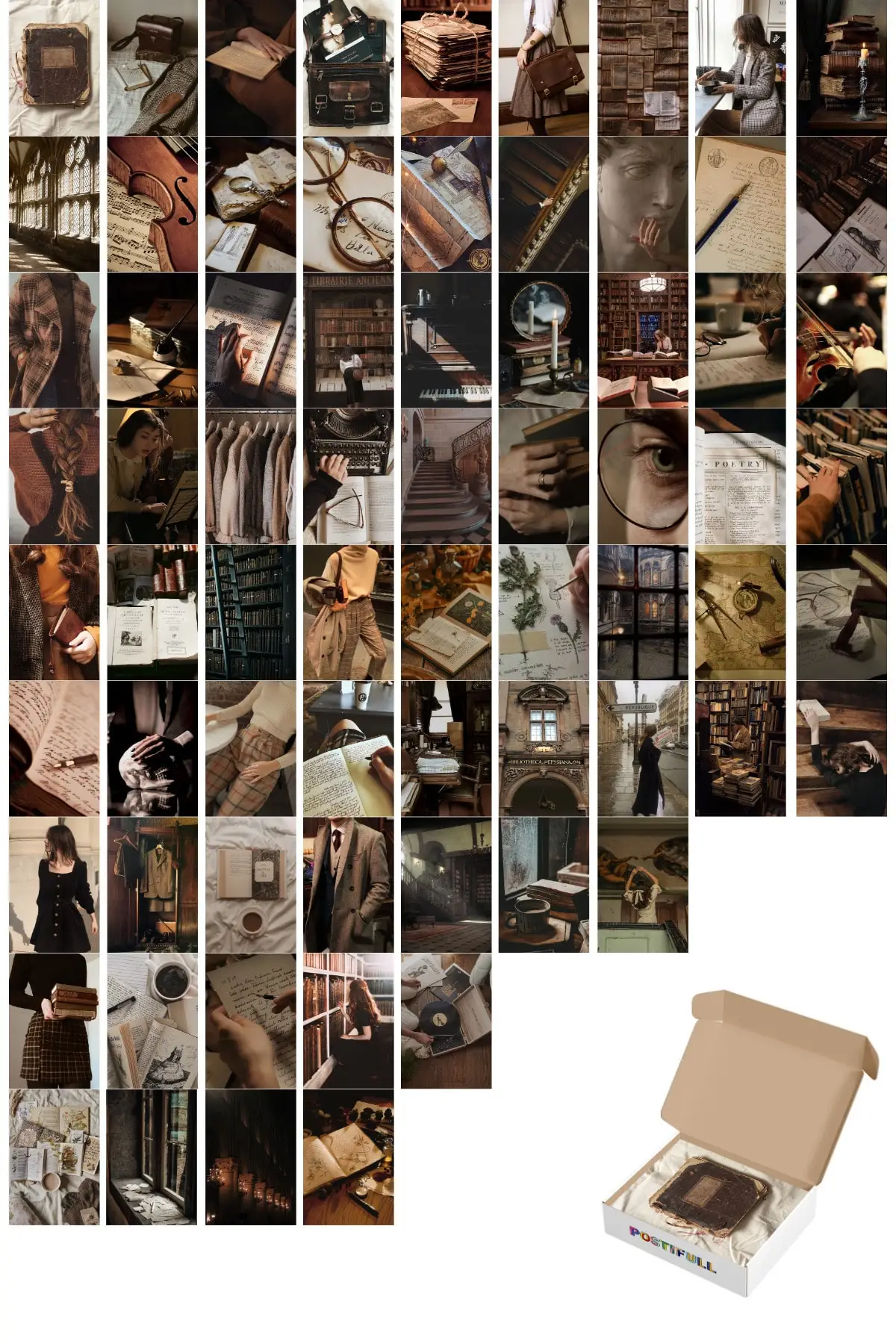 Wall Poster Collage Set-70 Pcs-Poster Set-10cm * 15cm-Thick Wax Paper poster