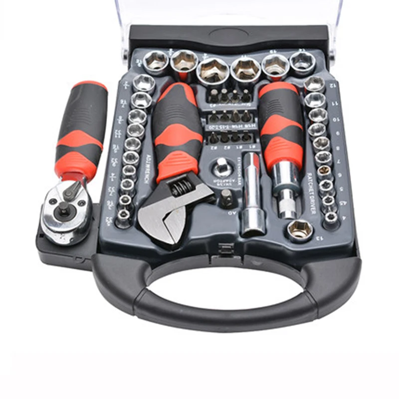 Machine Repair Set Ratchet Sleeve Screwdriver Set 45 Pieces/Set Quick Machine Repair Set Ratchet Screwdriver Sleeve Combination