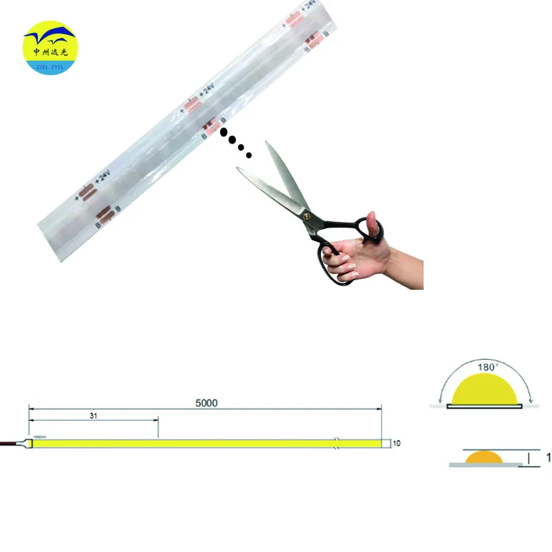 RGB COB LED STRIP DC24v 768LED/Meter 10mm High Density Ribbon Colorful Wifi/Phone Controlled  LED Strip For Party and Decoratio