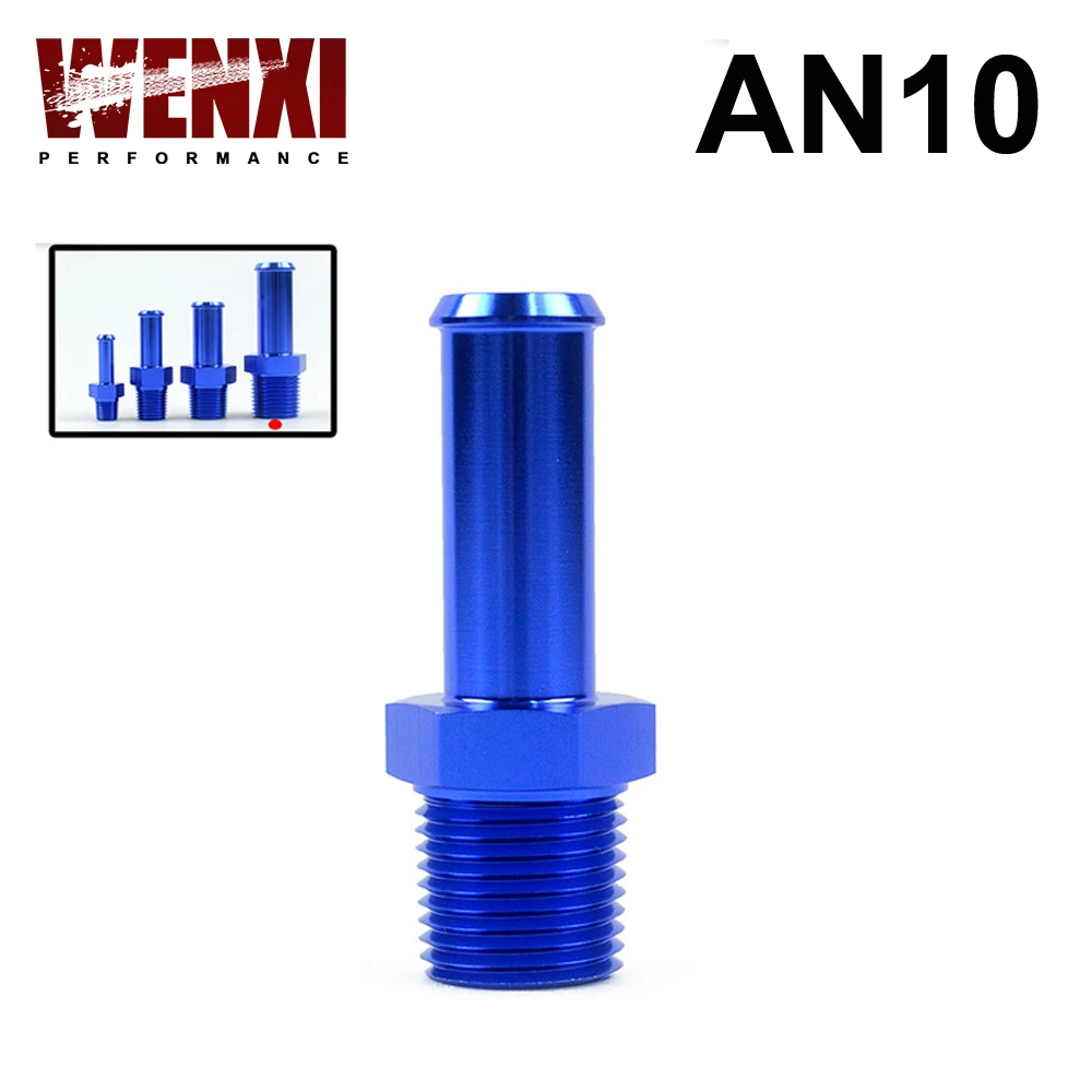 

UNIVERSAL ALUMINUM STRAIGHT 5/8" HOSE NIPPLE TO MALE 1/2" NPT FITTING BLUE WX-SL840-10-011