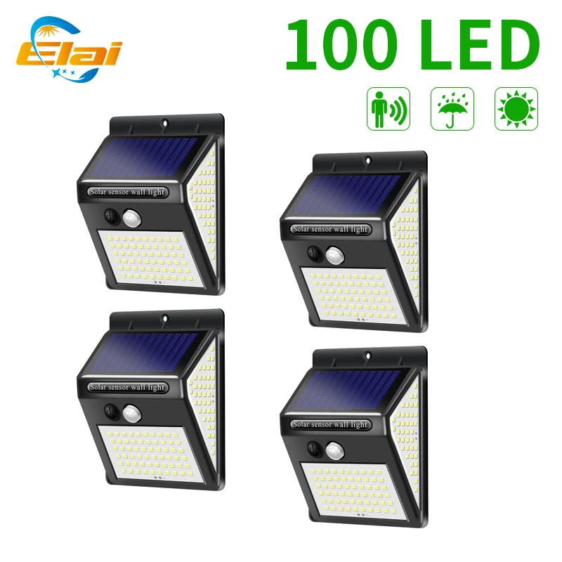 

LED Solar Lights Solar Powered With Motion Sensor Wall Lamp Lantern With Motion Sensor LED Street Wall Lamp For Street Lighting