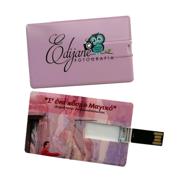 10ピース/ロットビジネスクレジットカードusbフラッシュドライブペンメモリスティックディスクカスタムロゴdiyロゴUSB2.0 1ギガバイト2ギガバイト4ギガバイト8ギガバイト16ギガバイト32ギガバイト