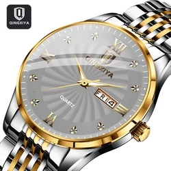 Olevs Merk Quartz Horloges Mannen Zakelijke Horloge Mannen Siliconen Band Maanfase Waterdicht Datum Horloges Relogio Masculino