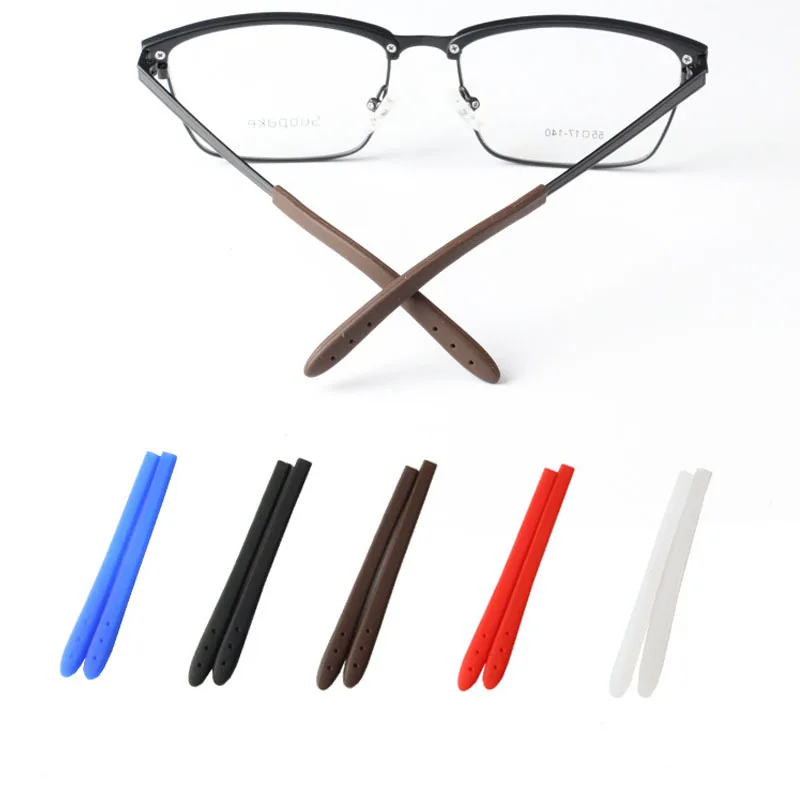 2021 1Pairs/set Glasses Anti-slip Cover Ear Hook Silicone Anti-Slip Holder For Sunglasses Eyeglass Leg Temple Tips Legs Earmuffs