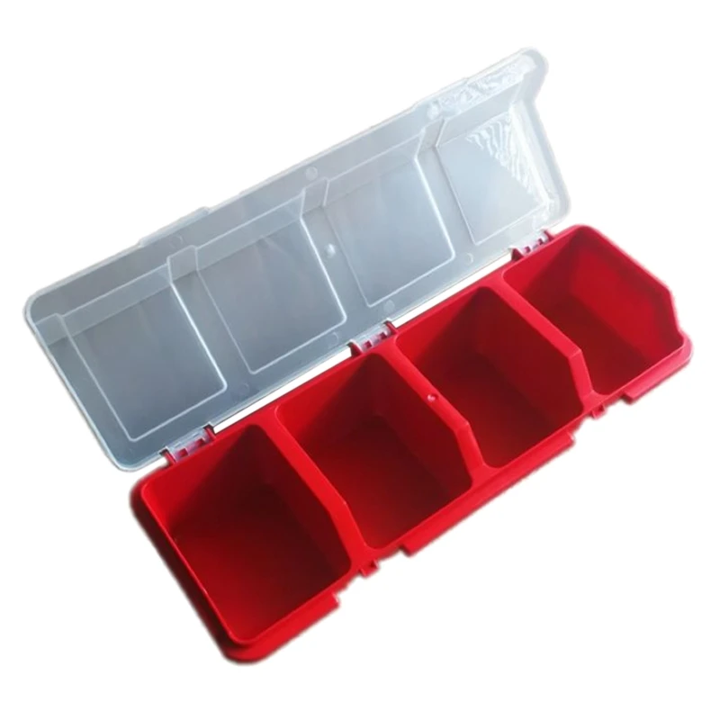 Plastic Tools Storage Box with Cover Parts Screw Toolbox Case Components Sorting