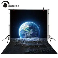 Allenjoy photography background space moon earth 3D view backdrop professional studio photo shoot photophone photocall photozone