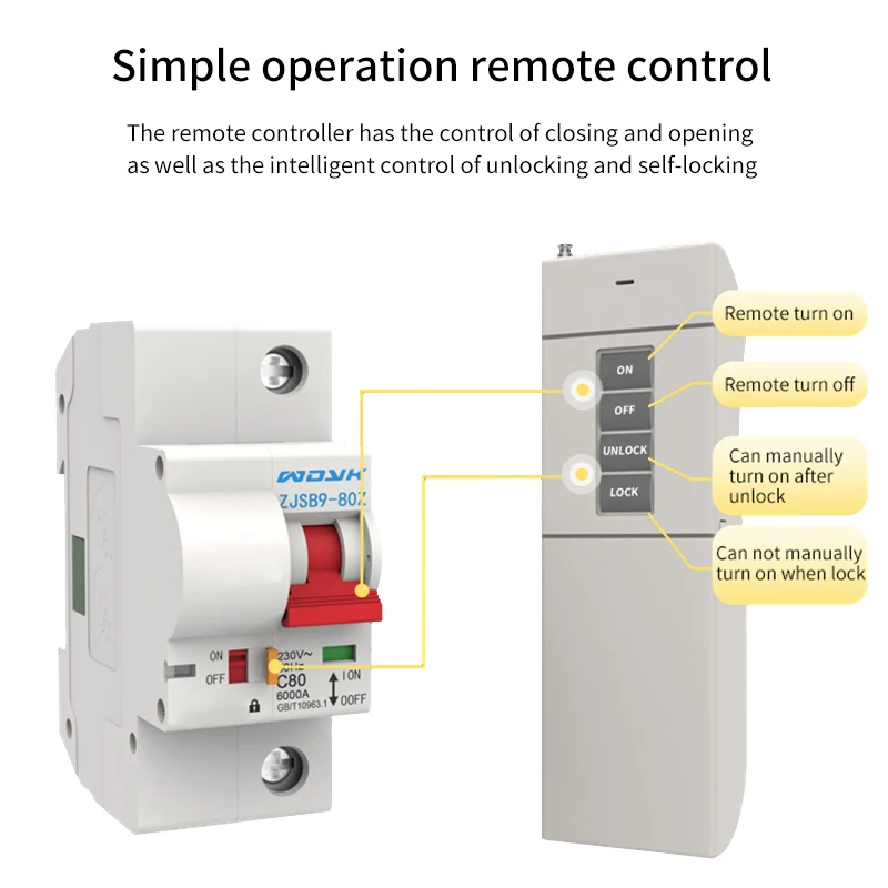 3000m Remote Control RF circuit breaker Agricultural Wireless circuit breaker Water Pump Wireless Remote Control circuit breaker