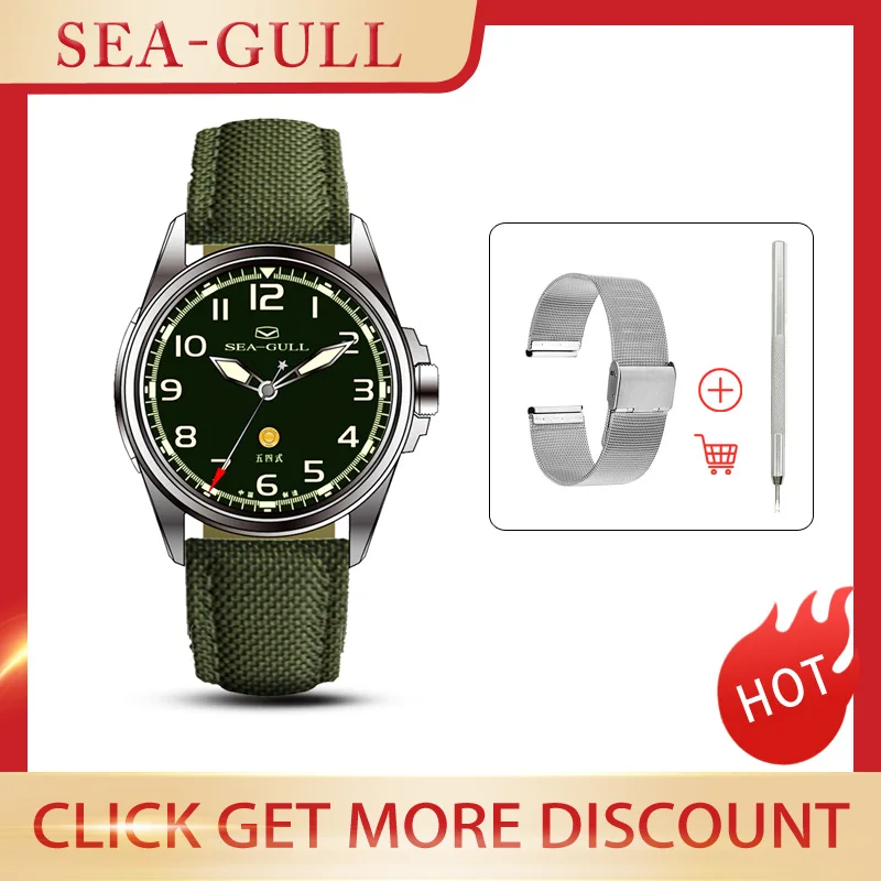 Seagull Watches Mens 2021 Top Brand Luxury military Explorer Seiko Automatic Mechanical Army Watch for 811.93.6106