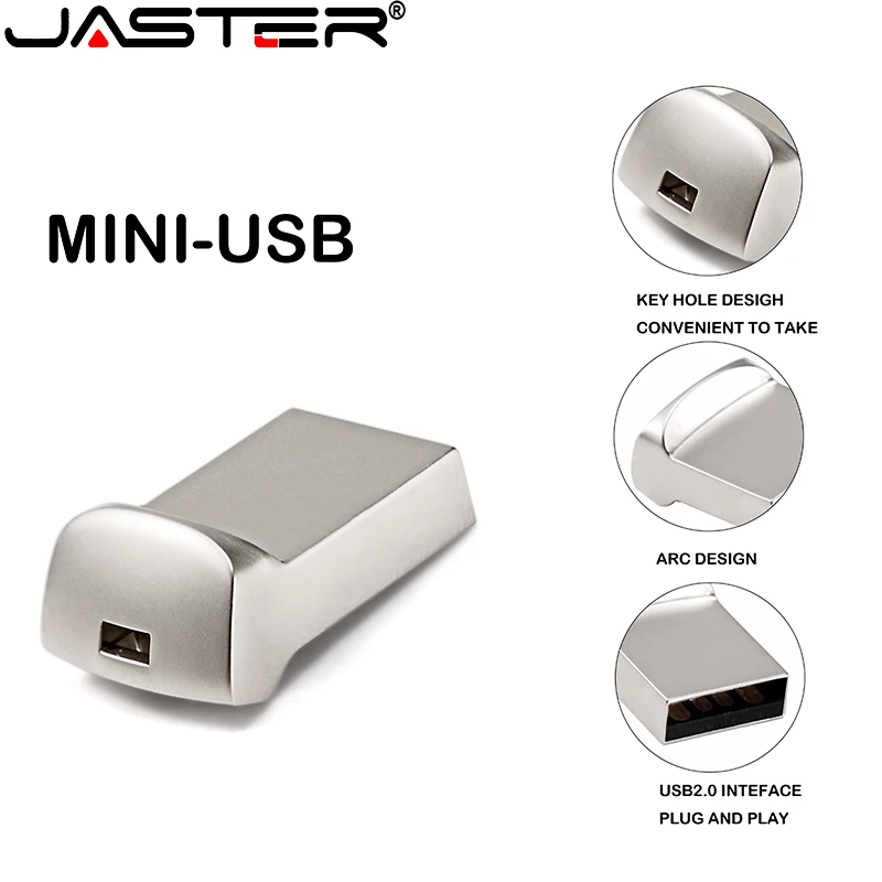 Mini USB 2.0 32GB 64GB Dung Lượng Thực Ổ USB Flash 128GB Pendrive 16GB 4GB Bút Ổ Đĩa USB Bộ Nhớ Flash Miễn Phí Vận Chuyển