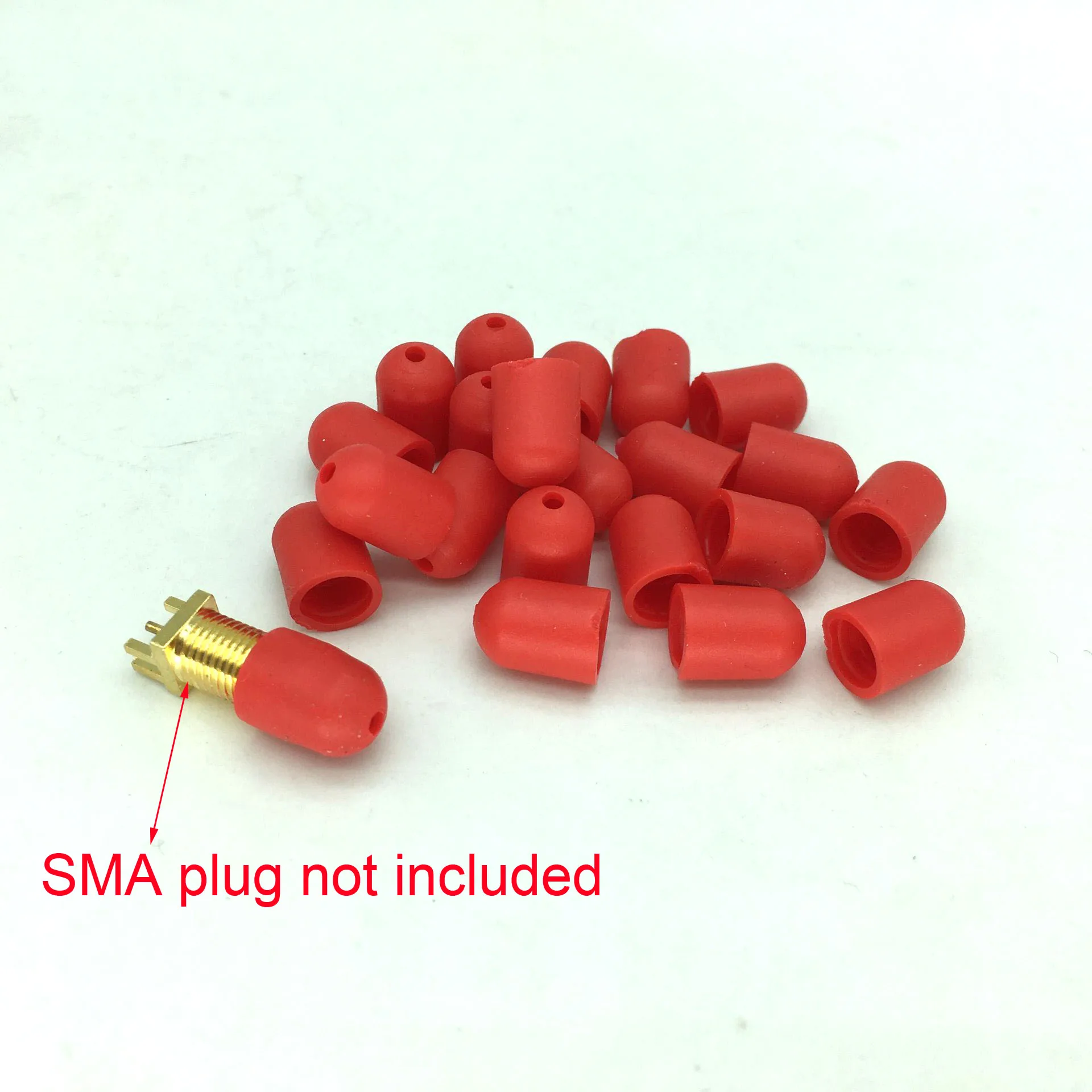 

200-1000PCS Diameter of 6mm Plastic Covers Dust Cap Red Protective Case for RF-SMA Female Connector