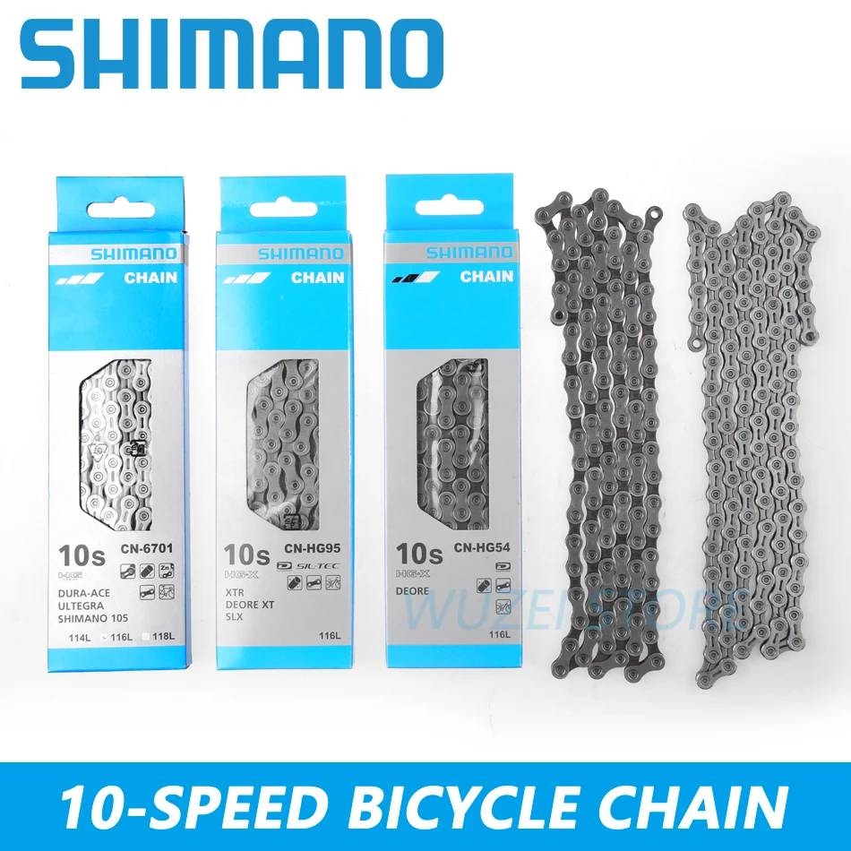 SHIMANO Bicycle Chains 8/9/10/11/12 Speed HG601 HG701 HG901 HG40 HG53 HG93 HG54 HG95 4601 MTB Road Bike Chain 112/116/118 Links