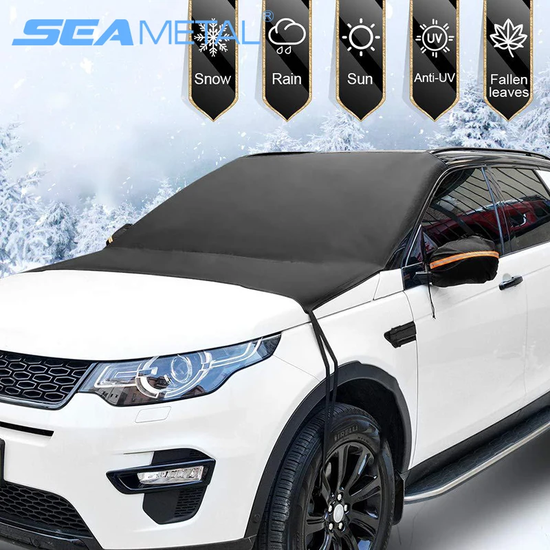 

SEAMETAL Car Windshield Snow Cover Outdoor Car Cover Sun Shade Waterproof Oxford Cloth Universal Sunshade Snow/Ice/UV Resistant