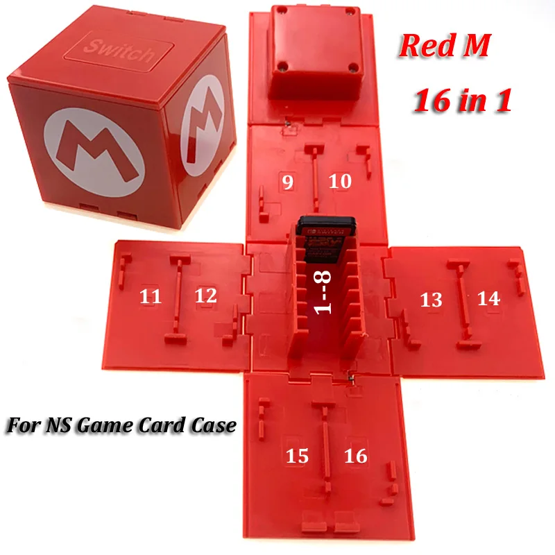 Mới Ngày Chống Sốc Gấp Thẻ Trò Chơi Lưng Vỏ Hộp Cho Nitend Switch NS Trò Chơi Lưu Trữ Phụ Kiện 16 Trong 1