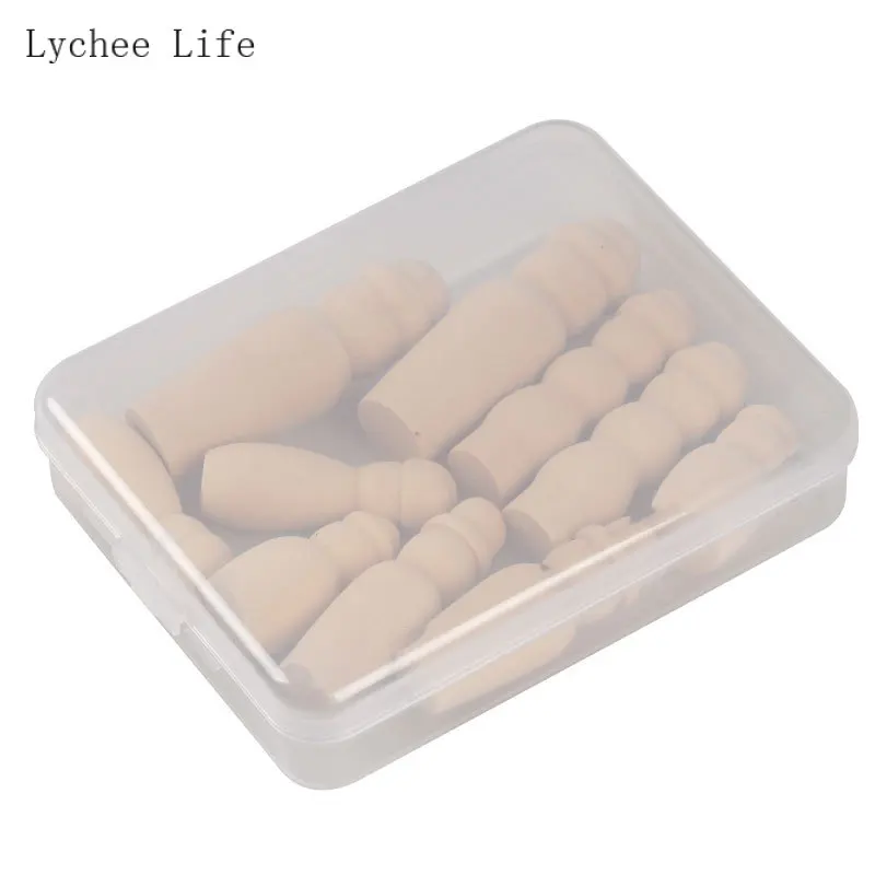 Lychee Life – poupées en bois inachevé, pièces/ensemble pièces, ensemble familial artisanal, accessoires faits à la main, figurines, corps, décoration de maison