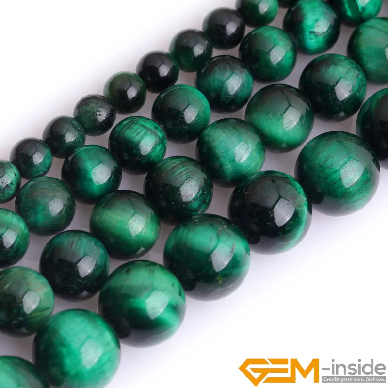 Green Tiger Eye Round Loose Space Beads For Jewelry Making Strand 15 inch DIY Jewelry Bead For Bracelet For Women Gift 6 8 10mm