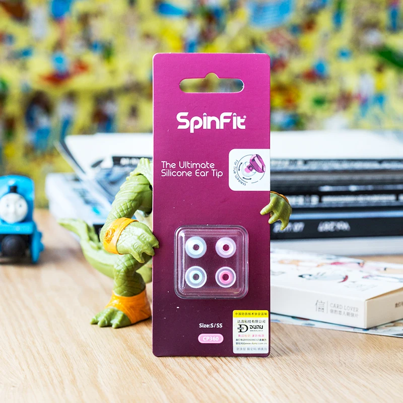 오리지널 스피닝핏 인이어 이어폰, 특허 받은 실리콘 이어팁, 혁신적인 기술 이어팁, CP100, CP800, CP145, CP360, 2 쌍 (4 개)