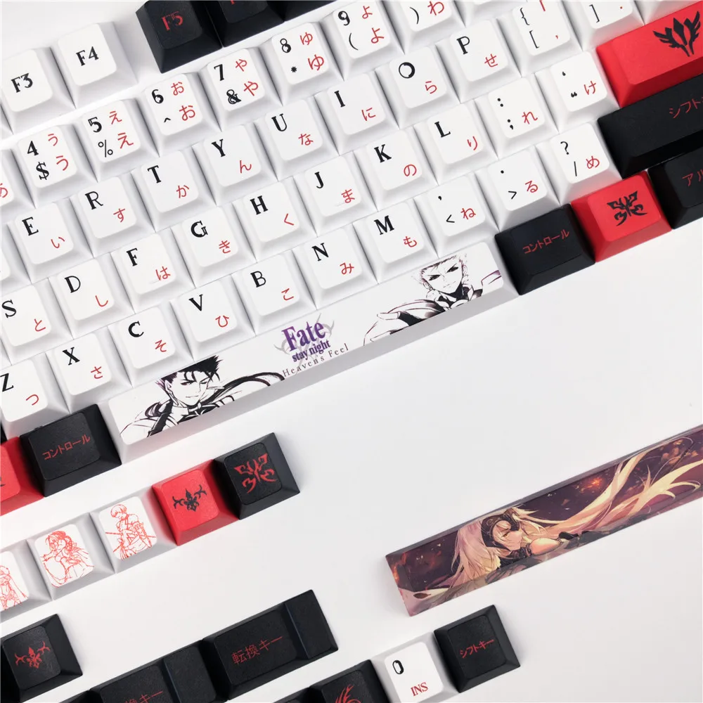 Imagem -04 - Conjunto Destino Tema Chave Boné para mx Interruptor Mecânico Teclado Pbt Tintura Subbed Tampões de Chave Cherry Perfil Keycaps com Deslocamento 1.75u 1