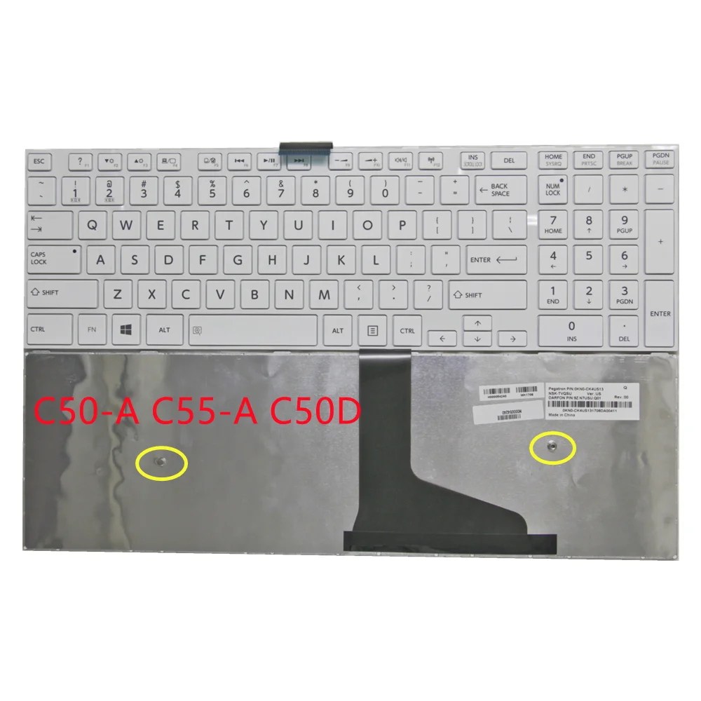 NEW US Original for Toshiba Satellite L50-A L70-A L75-A C70-A C75A S50-A M50-A S50D C50-A C55-A C50D-A Laptop keyboard English