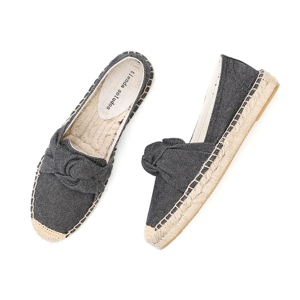 2021 Zapatillas Mujer Espadrille For Bottom Shoes Espadrilles Slip-on Casual Platform Flats Sewing Comfortable Spring Autumn