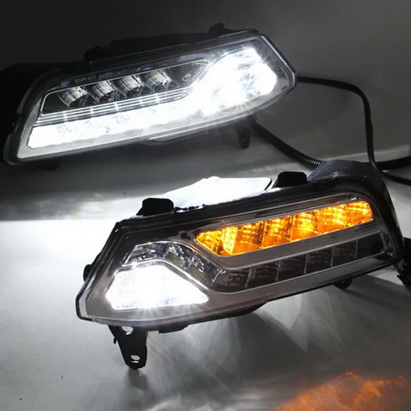 

2 pcs Auto accessories Daylight Led DRL Daytime Running lights for V/olkswagen P/olo 2014-2015 fog lamp