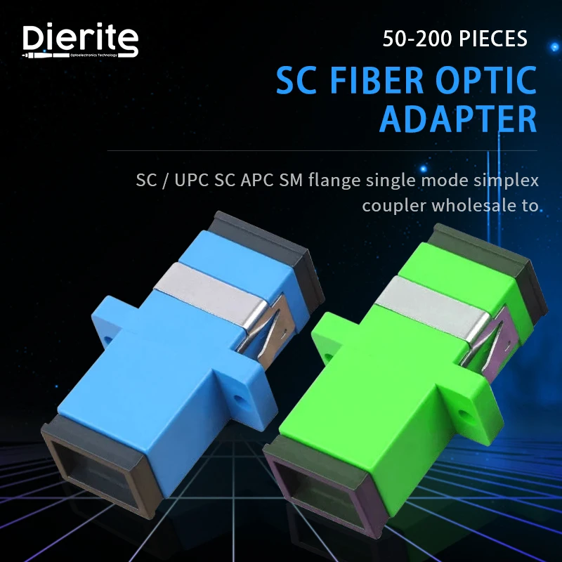 Fiber Optic  Adapter SC UPC SC APC SM Flange Singlemode Simplex SC APC Coupler Field Assembly Connector Adapter