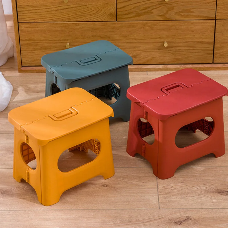 Train Mazar Folding Stool Portable Plastic Kindergarten Chair Outdoor Adult Home Gift Small Bench