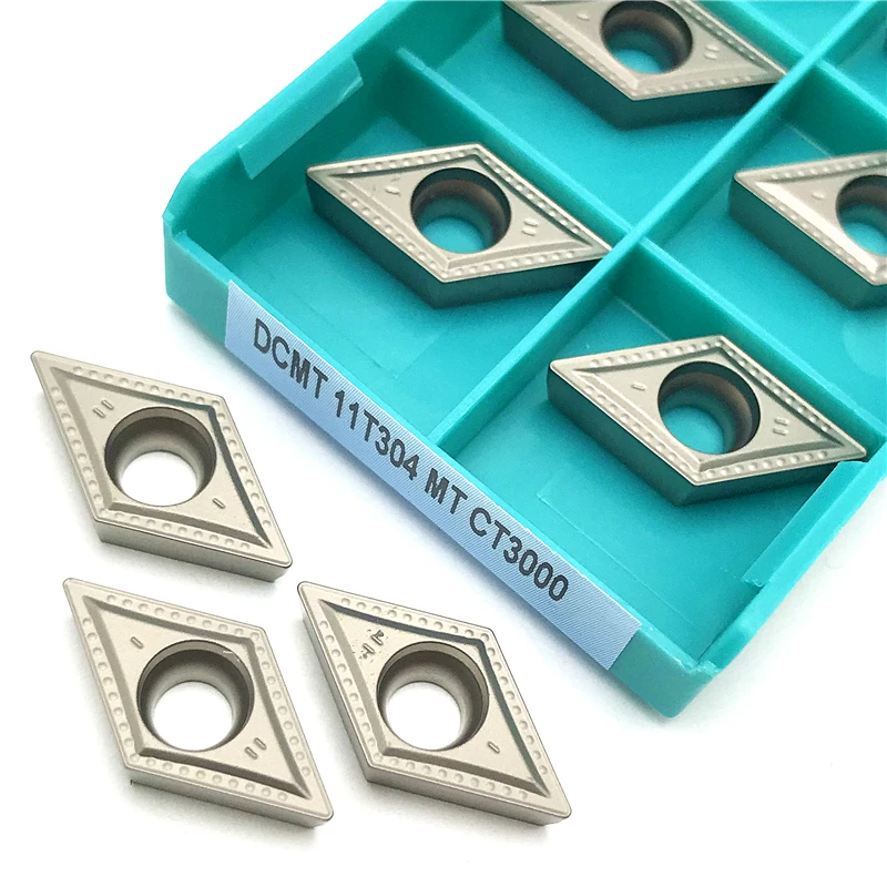 DCMT11T304 DCMT11T308 MT CT3000 서멧 인서트 외부 선삭 공구 고품질 CNC 터닝 인서트 스틸 가공 선반 공구