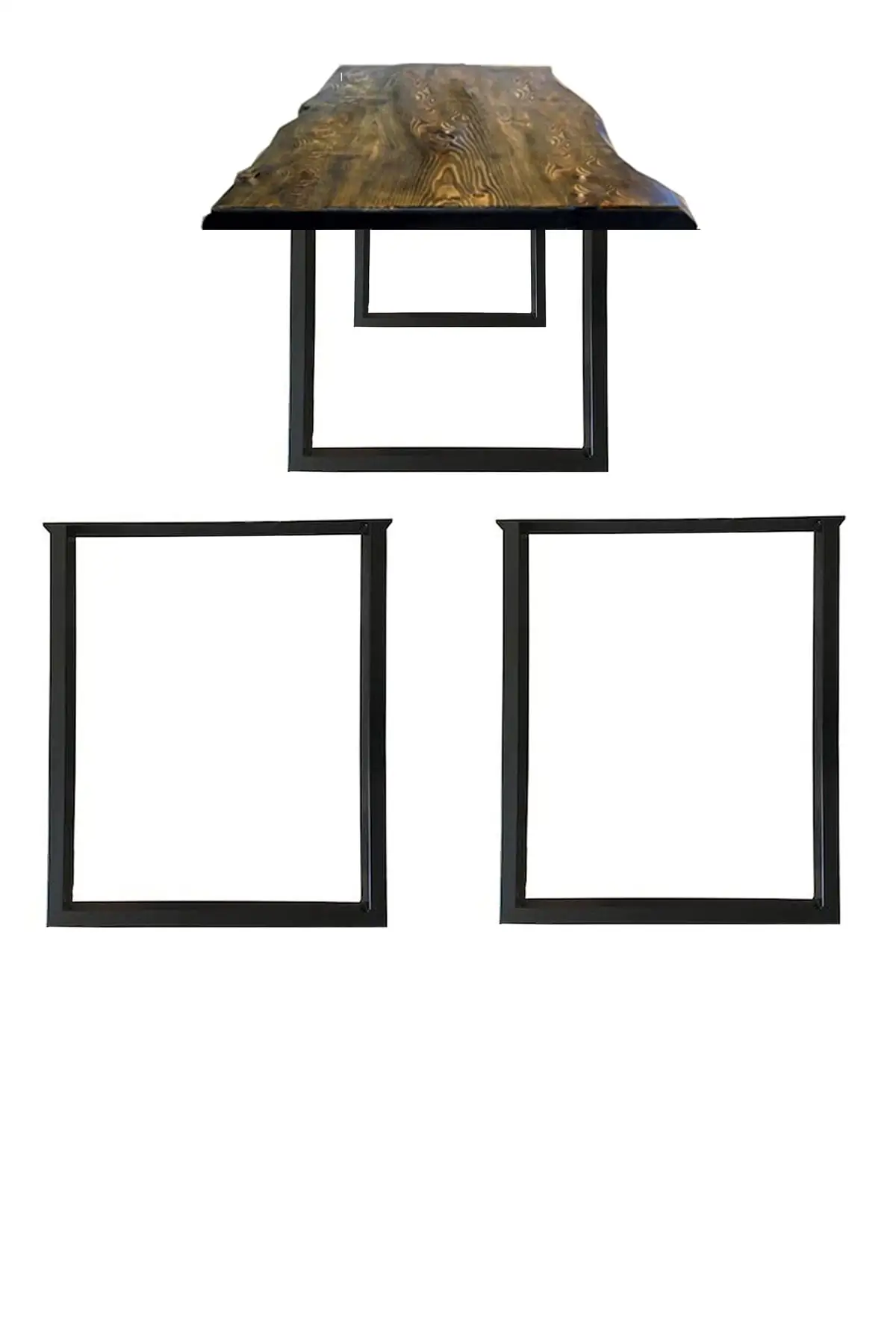 Metal Table Legs Wood Solid Billet Computer Study Dining Table Leg Metal Foot