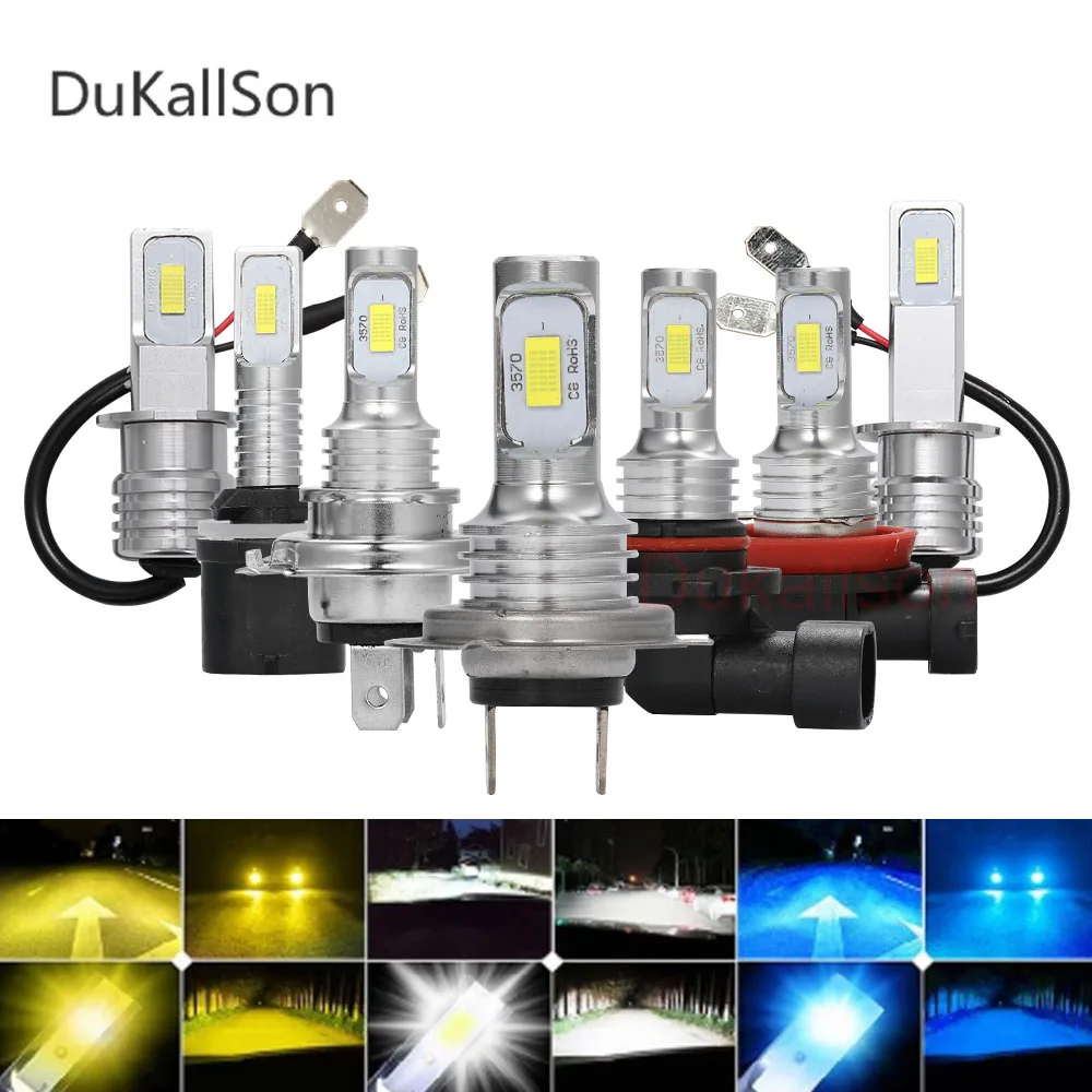 

LED Car Headlight H4 Hi/Lo Beam LED H7 H1 H3 H8 H9 H11 H13 9005 80W 12000lm 6500K Auto Motorcycle Headlamp Fog Light Bulbs