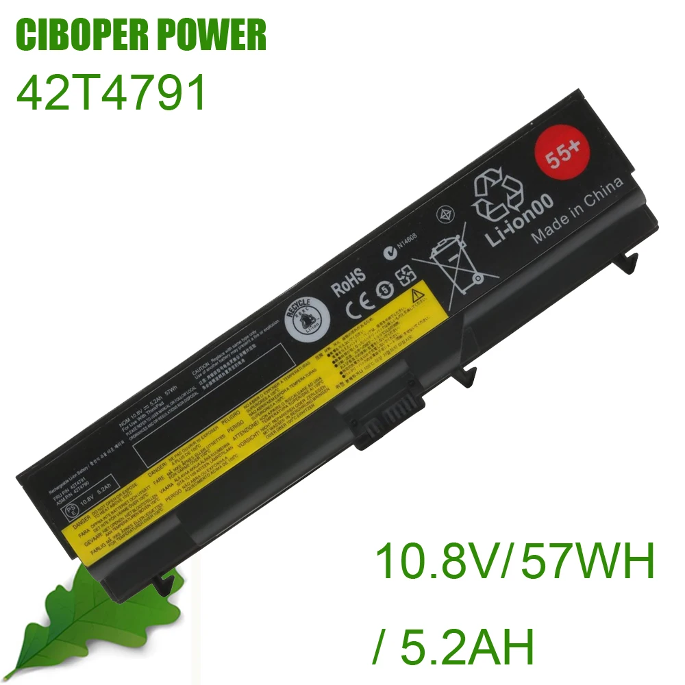 CP Battery 42T4791 42T4790 10.8V/57Wh For E40 E50 E420 E425 E520 E525 SL410 SL510 T410 T510 T420 L410 L412 L512 W510 W520 L420